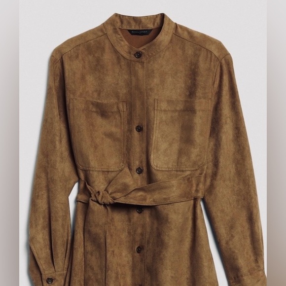 Banana Republic Vegan (Faux) Suede Shirt Dress - Picture 11 of 16